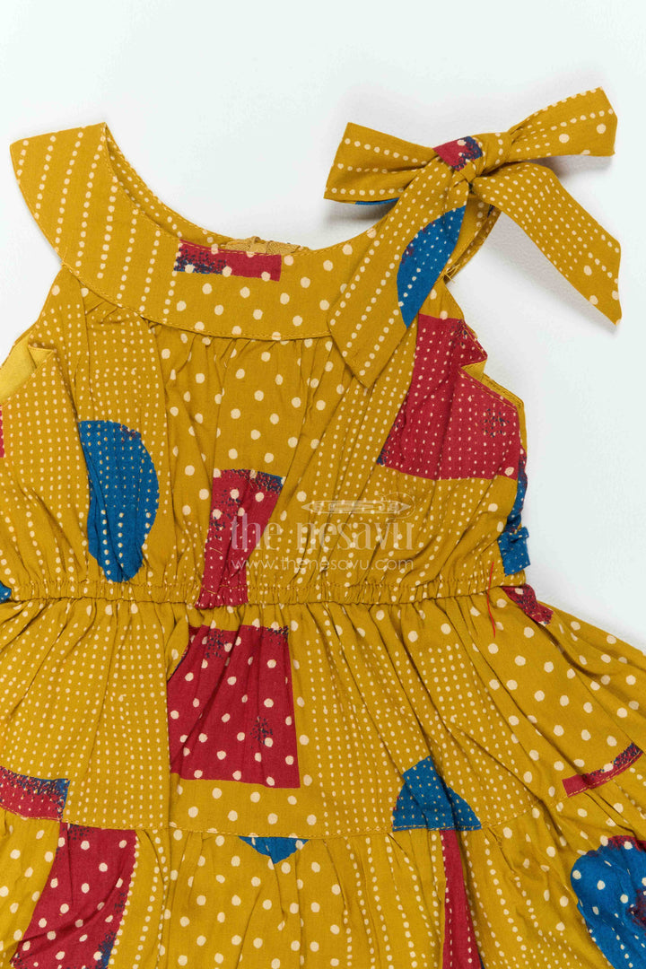 Girls Printed Cotton Frock for Festive Outings Birthdays and Cultural Days