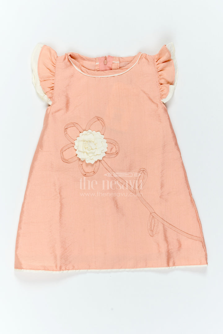 Girls Ruffle Sleeve Frock for Family Days Holidays and Birthday Outings