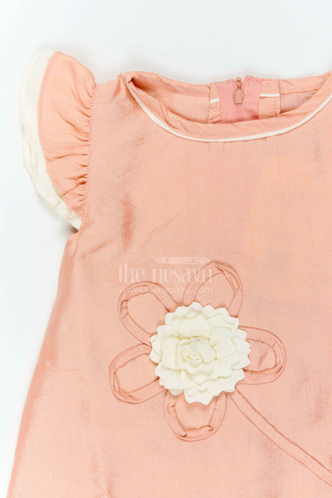 Girls Ruffle Sleeve Frock for Family Days Holidays and Birthday Outings
