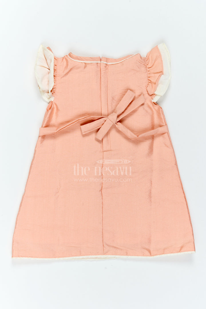 Girls Ruffle Sleeve Frock for Family Days Holidays and Birthday Outings