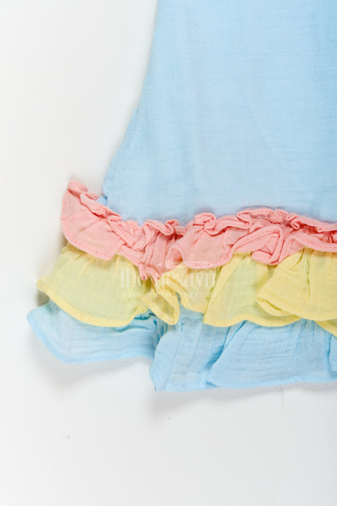 Girls Layered Hem Frock for Birthdays Playtime and Cheerful Day Outings