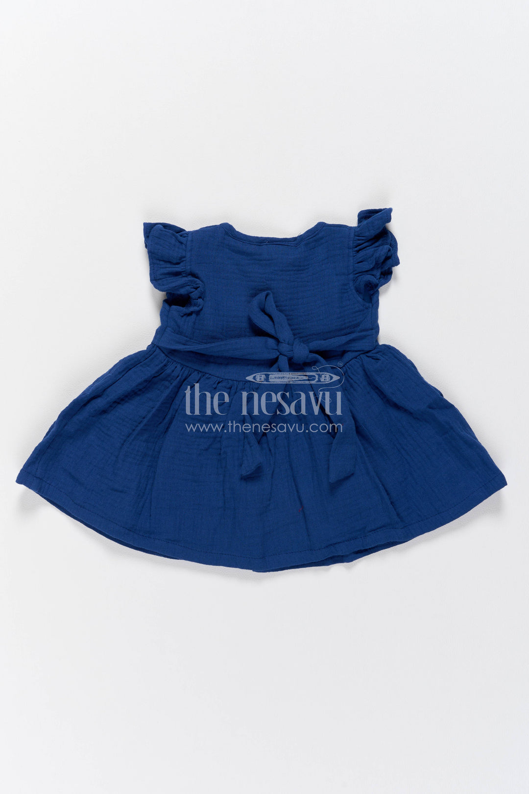 Girls Frock Dress in Blue for Celebrations and Photos