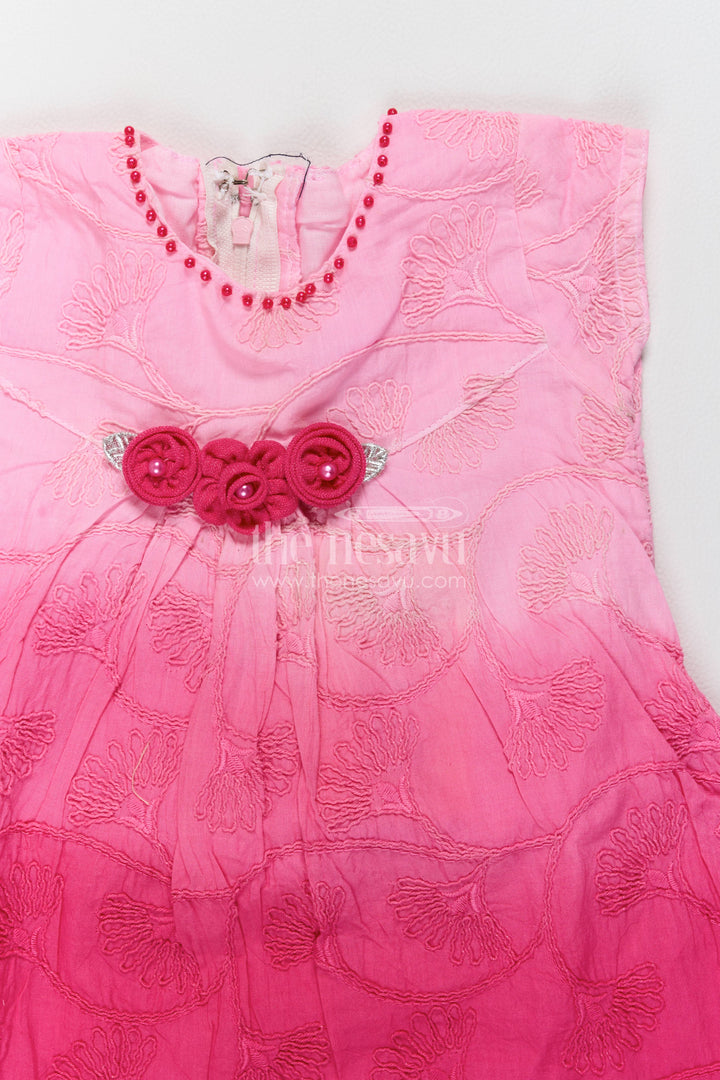 Girls Frock Dress in Pink for Celebrations and Photos
