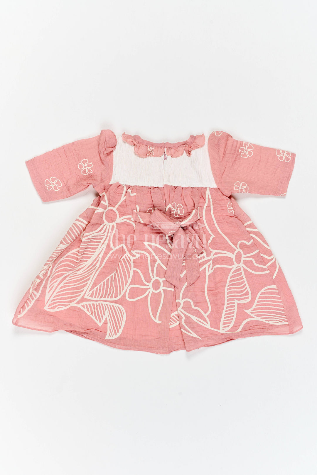 Girls Frock Dress with Digital Print for Weddings and Parties