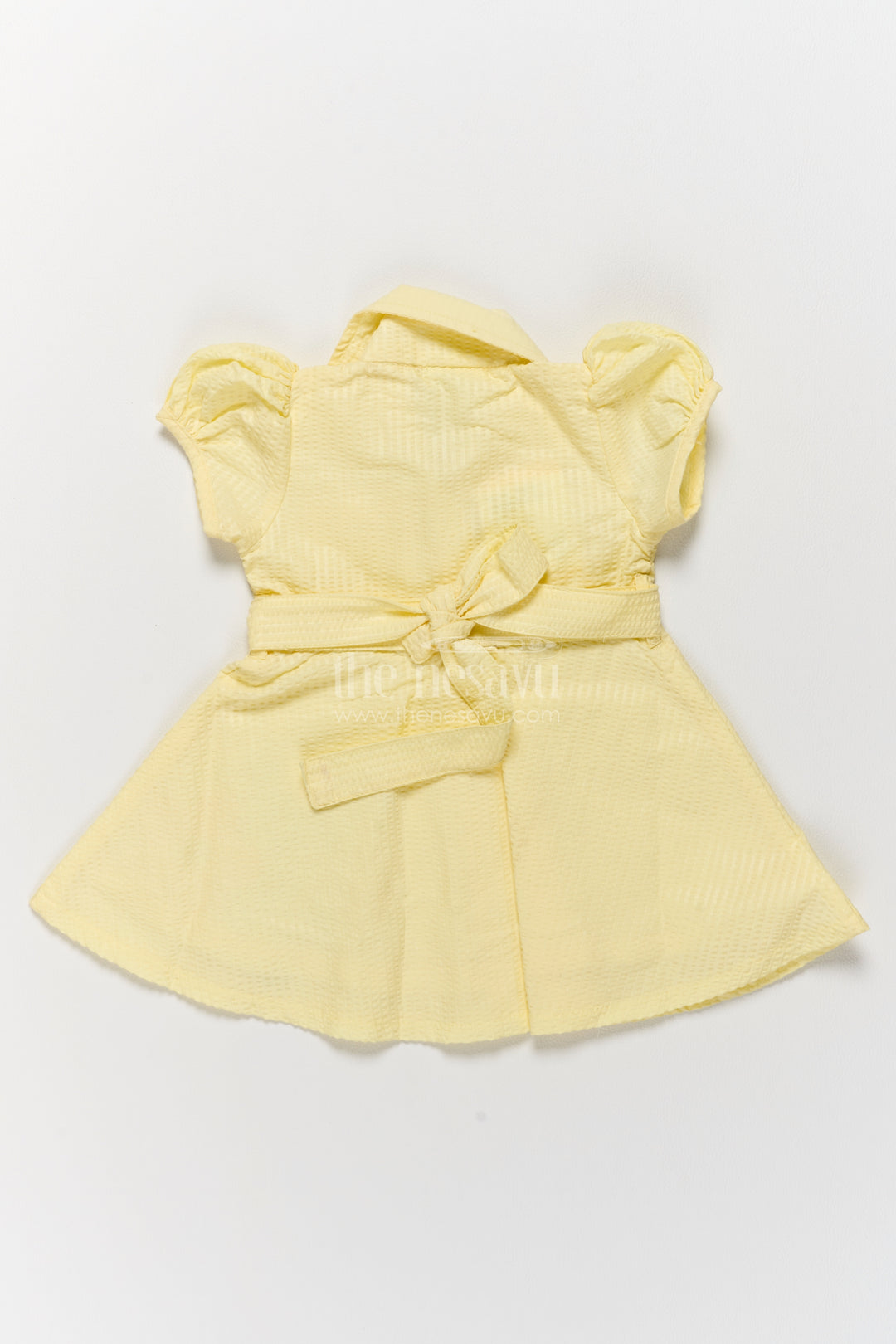 Girls Cotton Frock with Floral Detailing for Family Functions