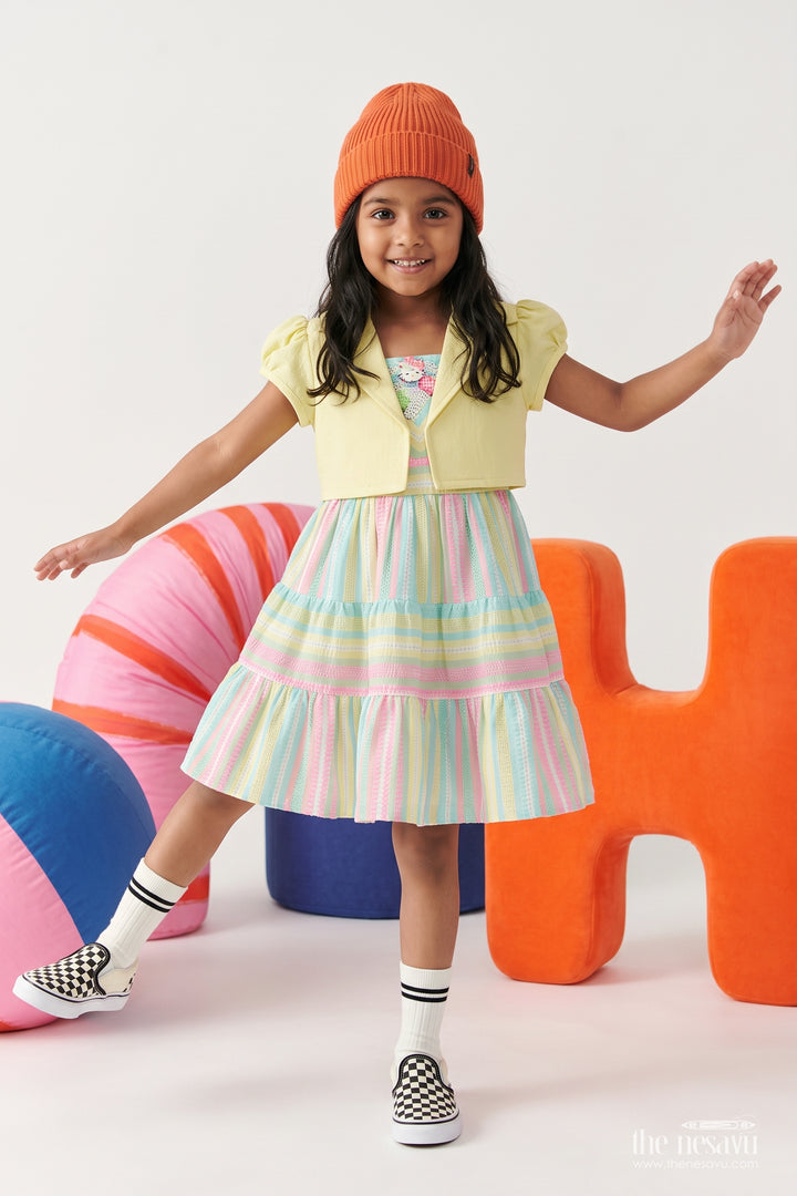 Girls Frock Dress with Smart Tailoring for Weddings and Parties