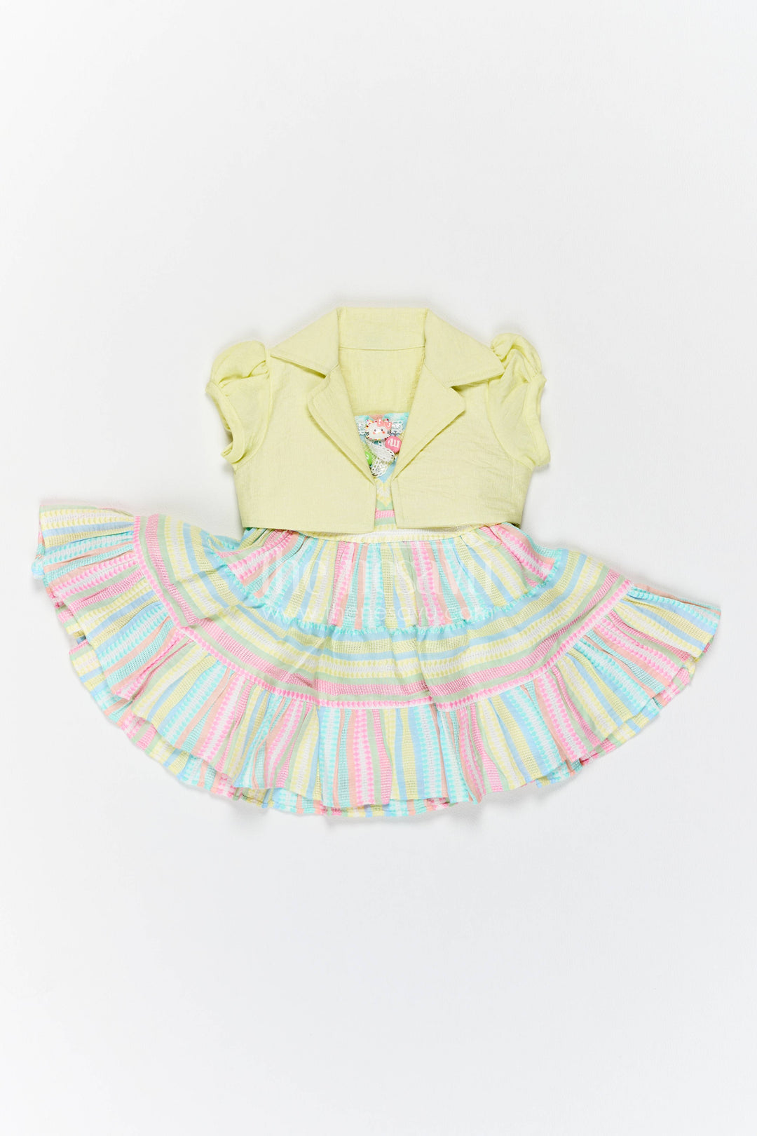 Girls Frock Dress with Smart Tailoring for Weddings and Parties