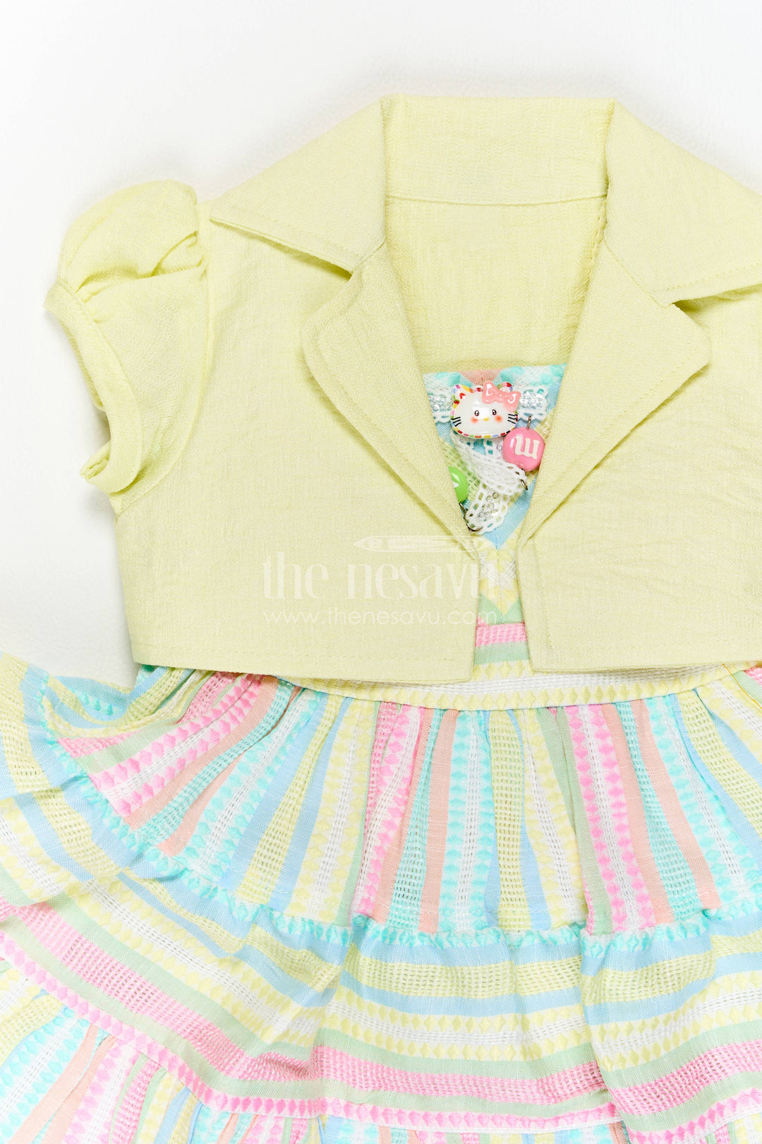 Girls Frock Dress with Smart Tailoring for Weddings and Parties