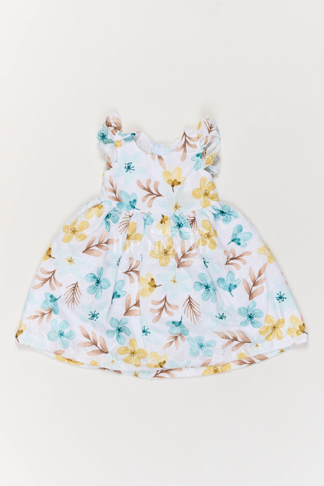 Cotton Dress for Girls with Digital Print for Festive Occasions