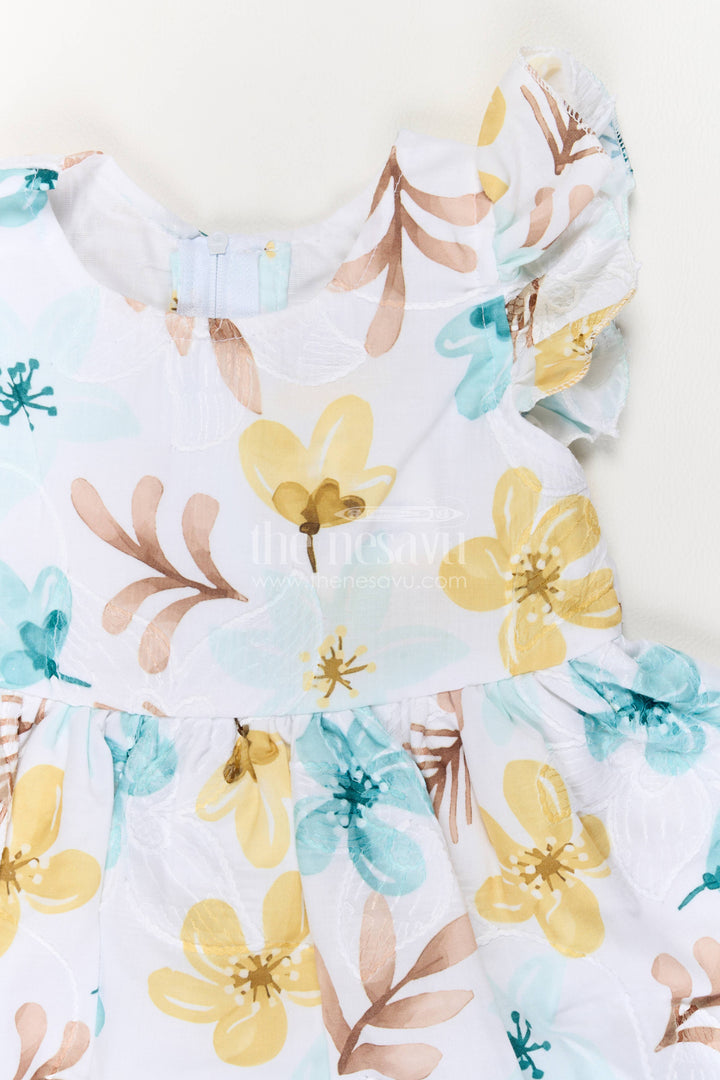 Cotton Dress for Girls with Digital Print for Festive Occasions
