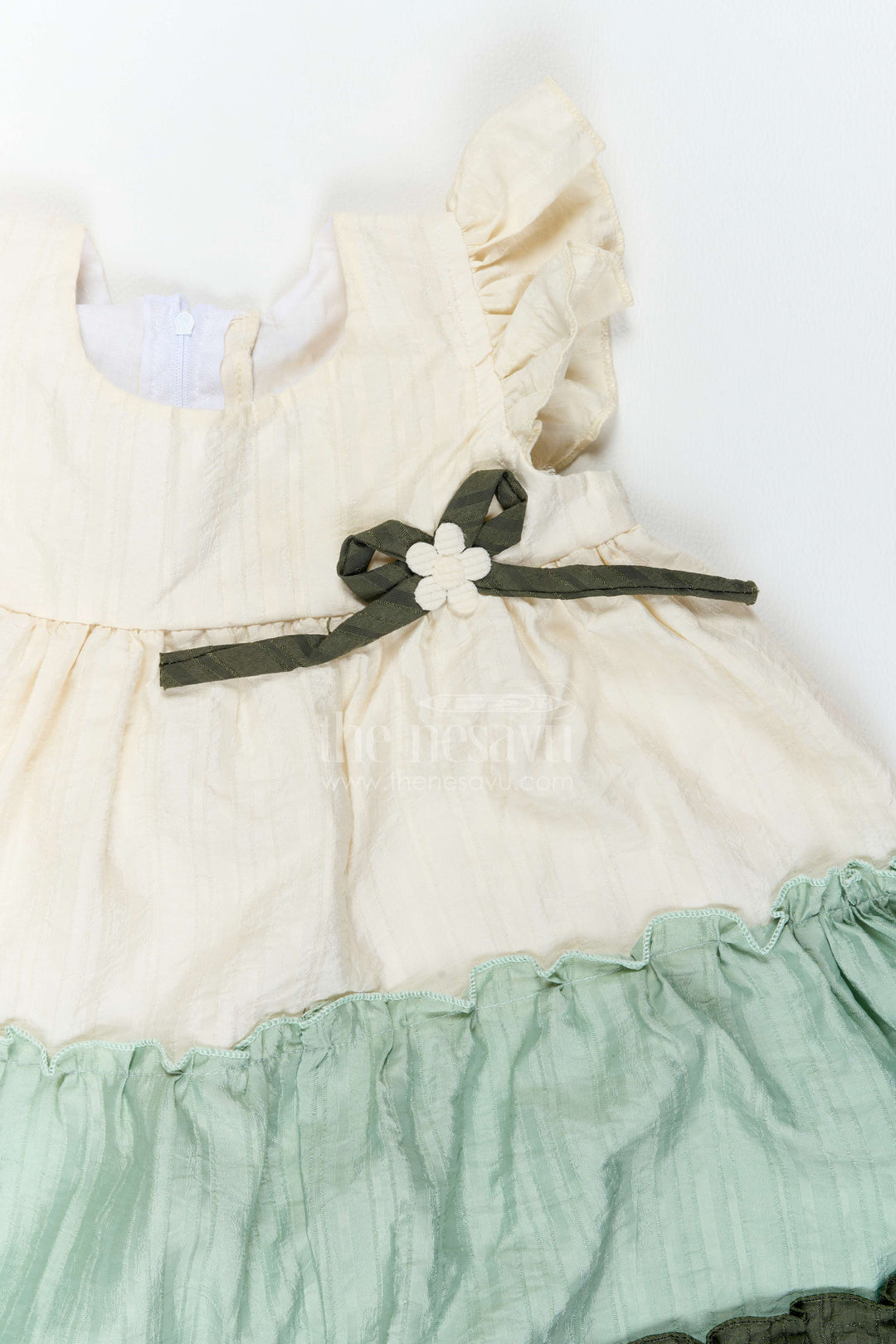 Girls Tiered Cotton Frock for Family Celebrations and Special Outings