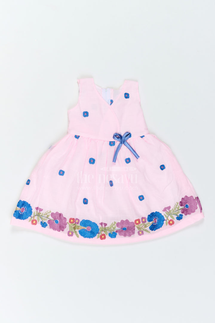 Girls Floral Hem Frock for Birthdays Garden Parties and Photo Moments