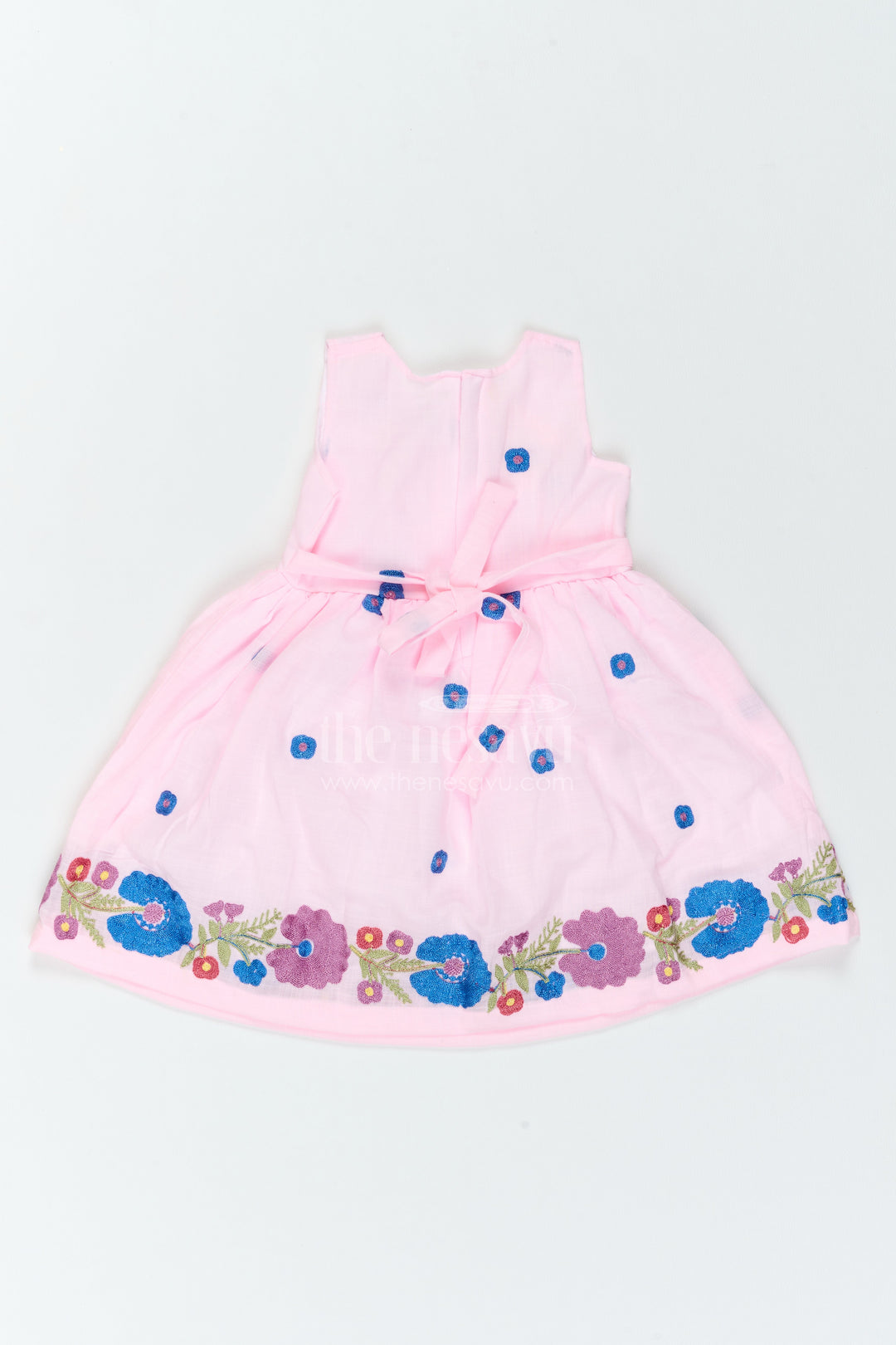 Girls Floral Hem Frock for Birthdays Garden Parties and Photo Moments