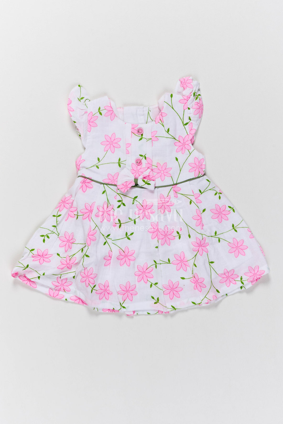 Cotton Dress for Girls in Pink for Family Celebrations