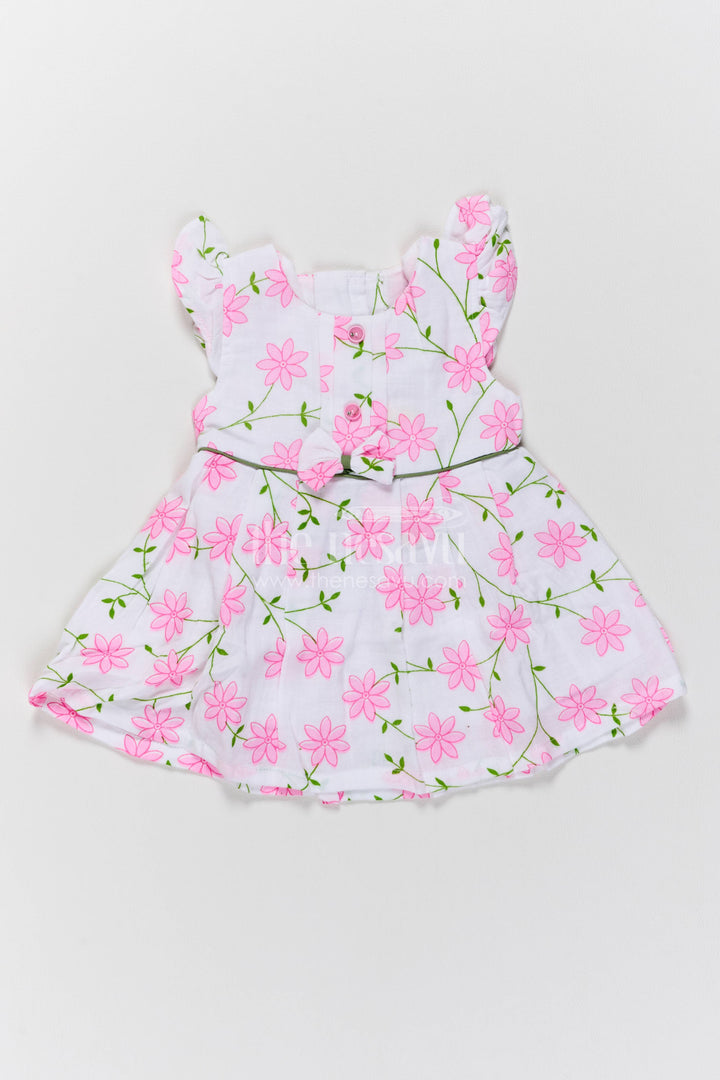 Cotton Dress for Girls in Pink for Family Celebrations
