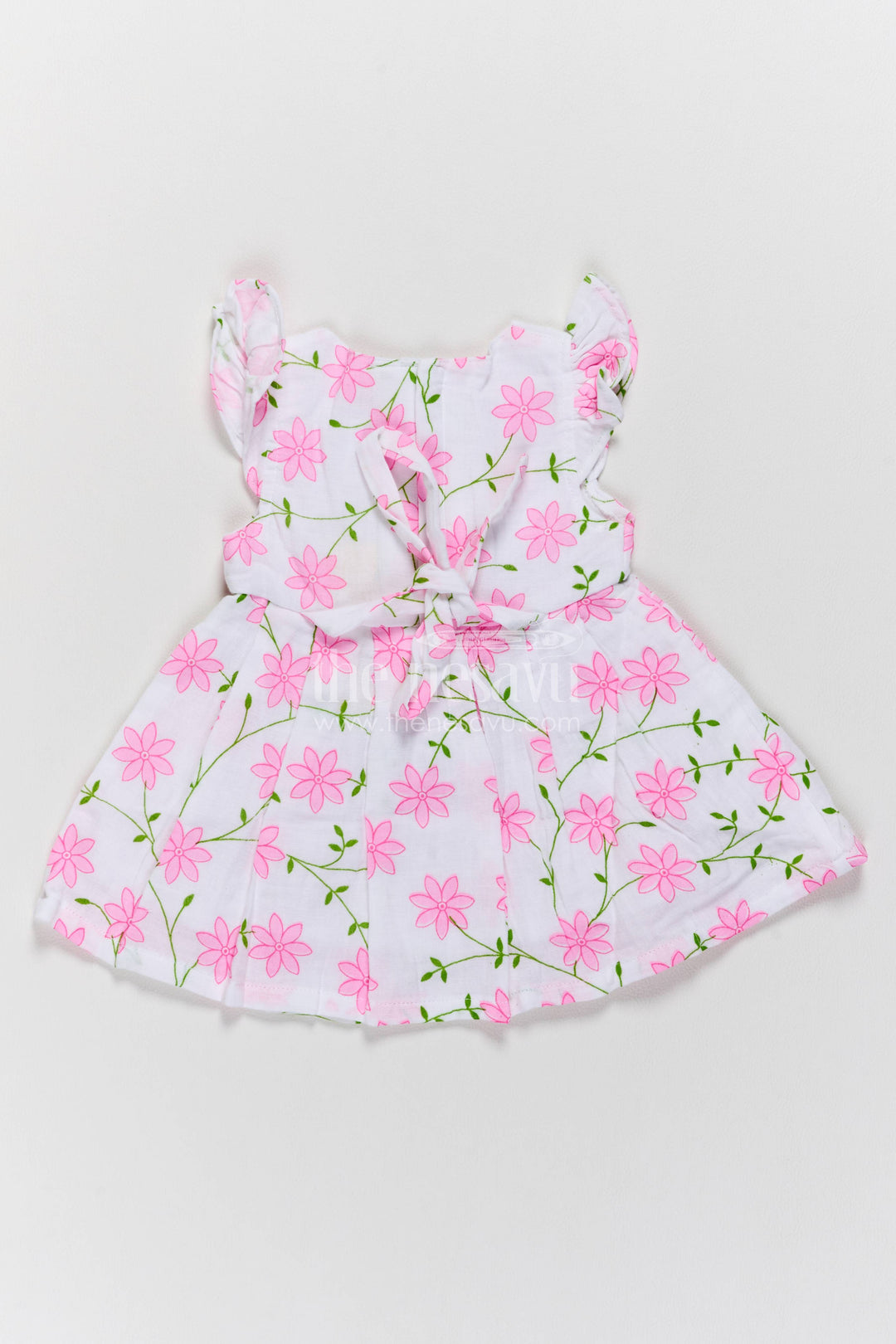 Cotton Dress for Girls in Pink for Family Celebrations