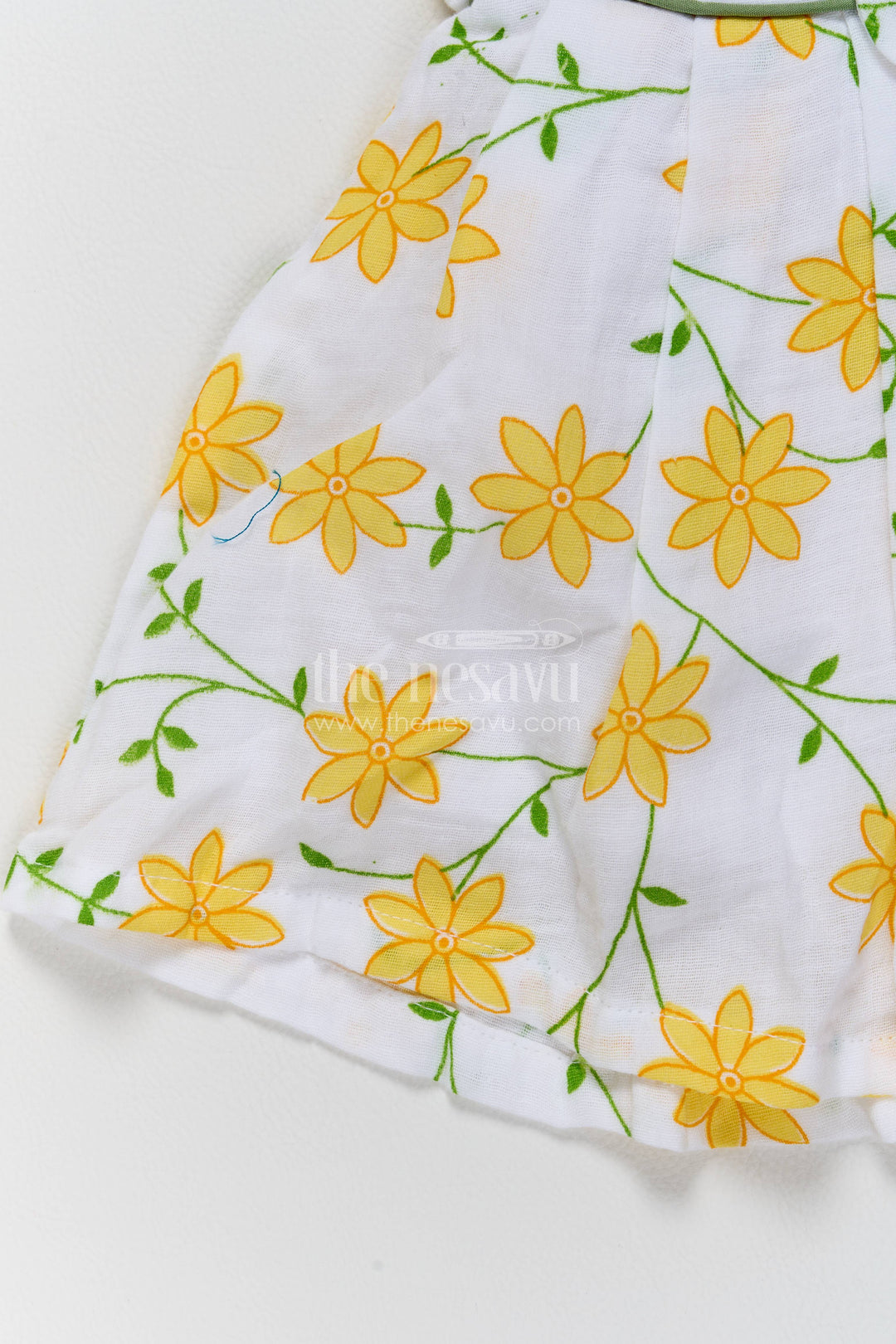 Girls Frock Dress in Yellow for Celebrations and Photos