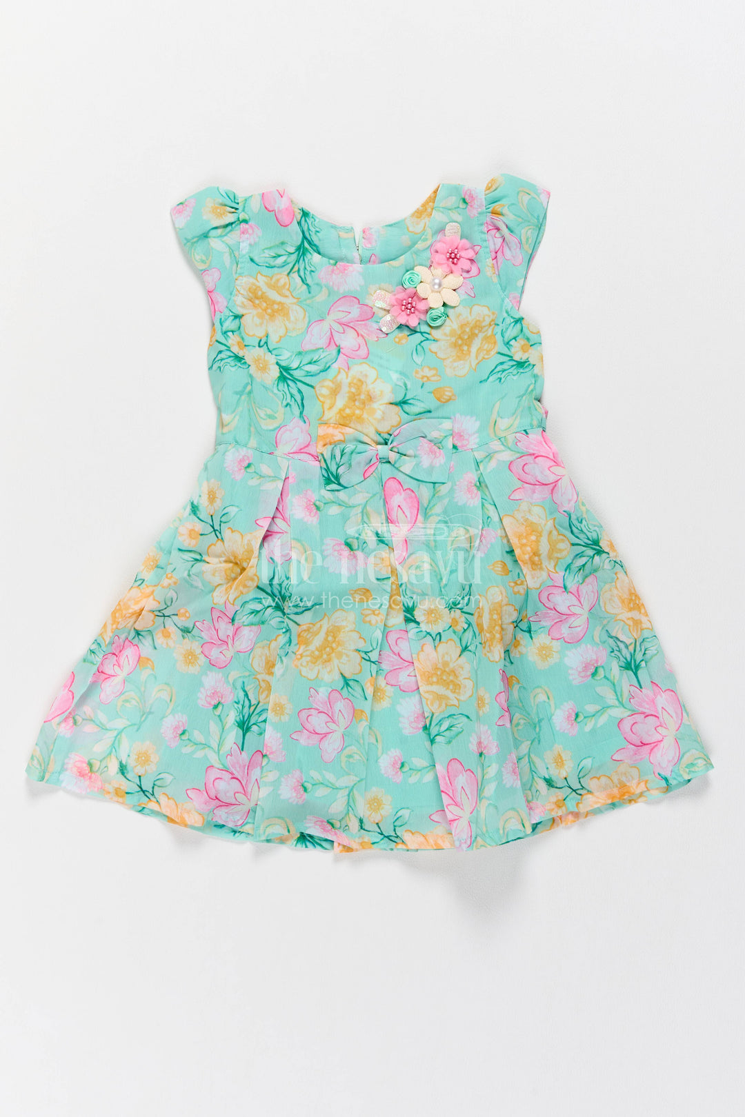 Girls Cotton Frock with Smart Tailoring for Family Functions