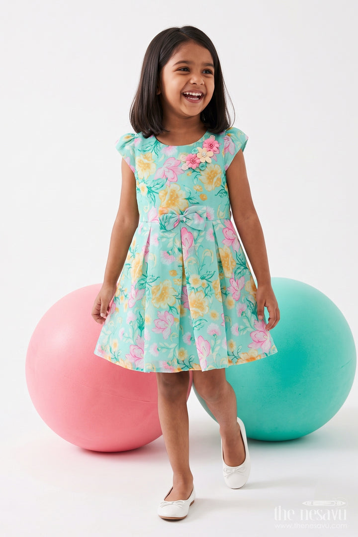 Girls Cotton Frock with Smart Tailoring for Family Functions