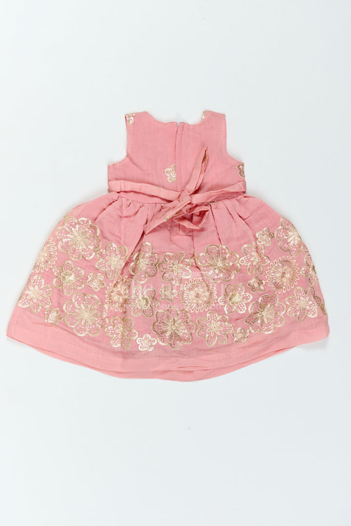 Girls Brocade Party Frock for Weddings Birthdays and Festive Functions