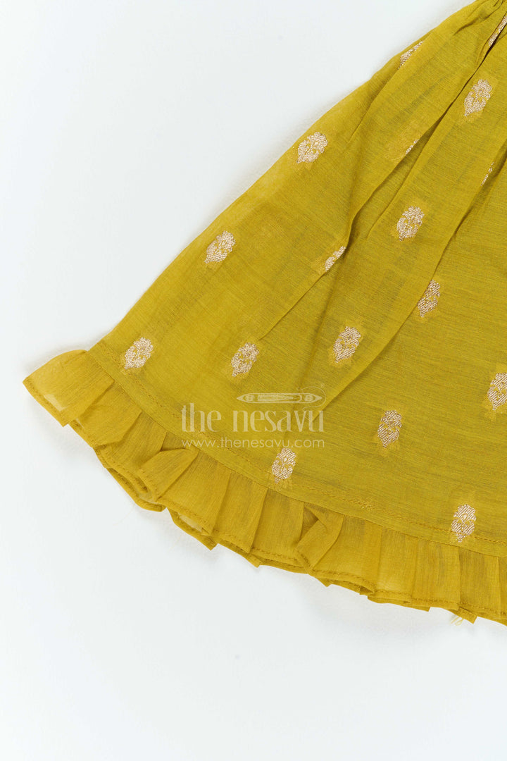Ethnic Frock for Girls in Green for Milestone Days
