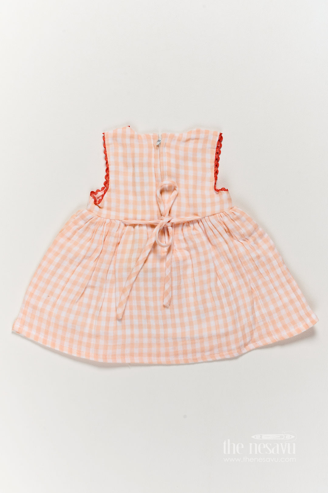 Girls Frock Dress in Orange for Milestone Days