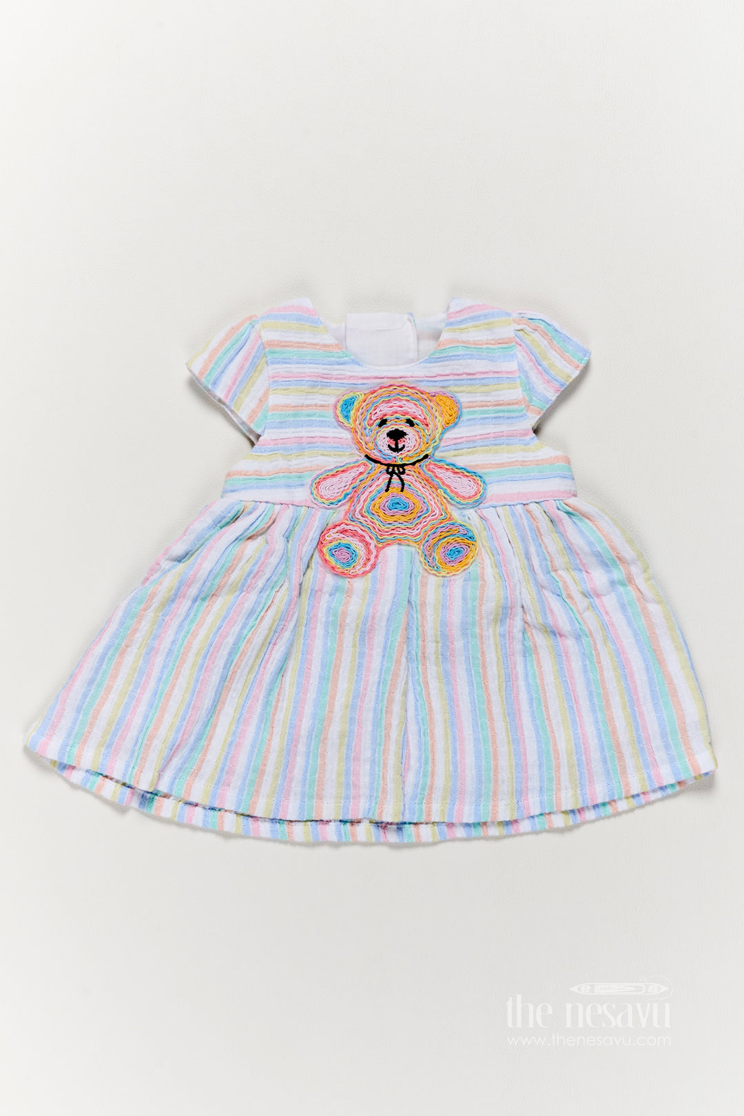 Girls Frock Dress in Multicolor for Celebrations and Photos