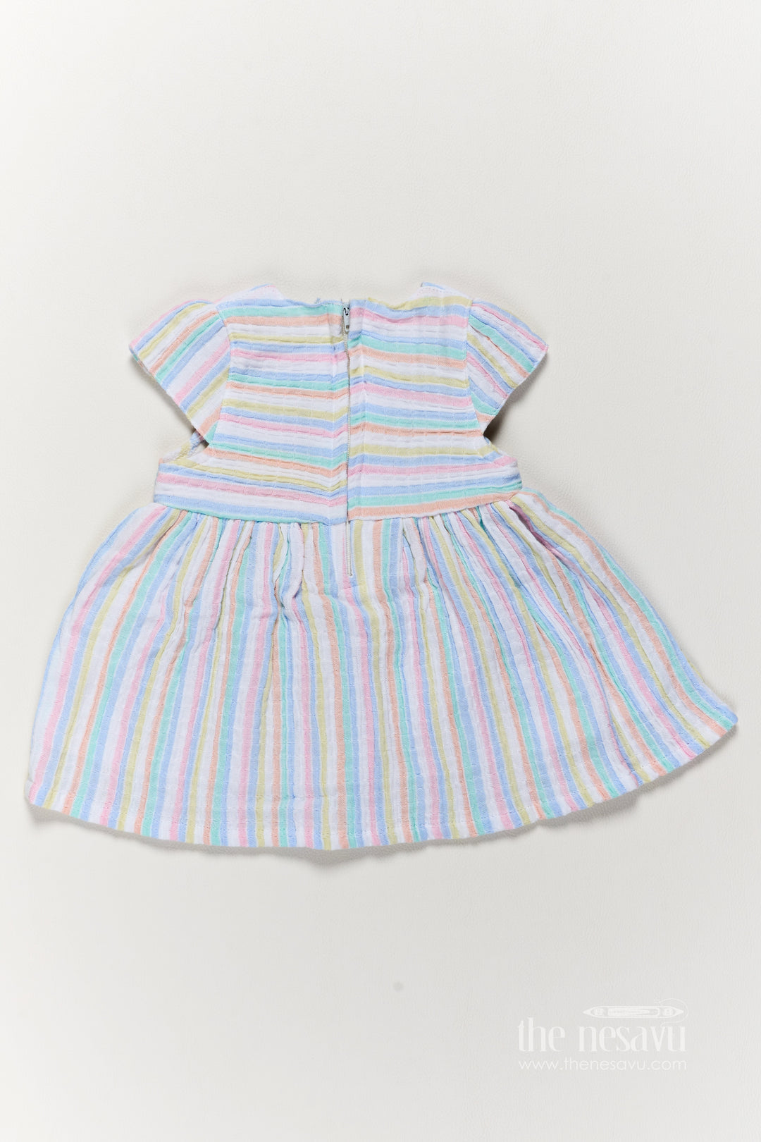 Girls Frock Dress in Multicolor for Celebrations and Photos