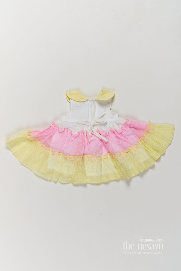 Cotton Dress for Girls in Multicolor with an Occasion Ready Finish