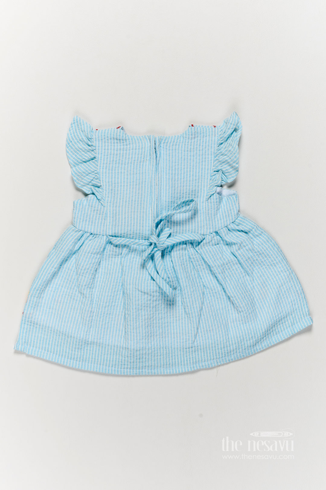 Cotton Dress for Girls in Blue for Milestone Days