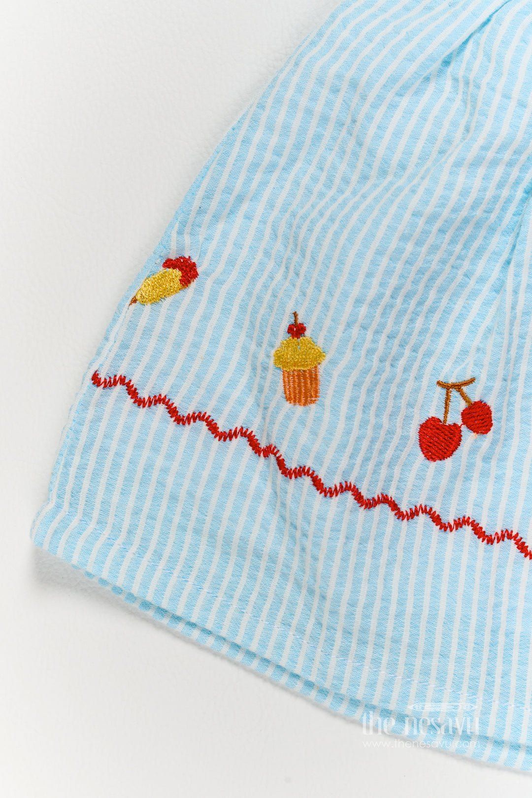 Cotton Dress for Girls in Blue for Milestone Days