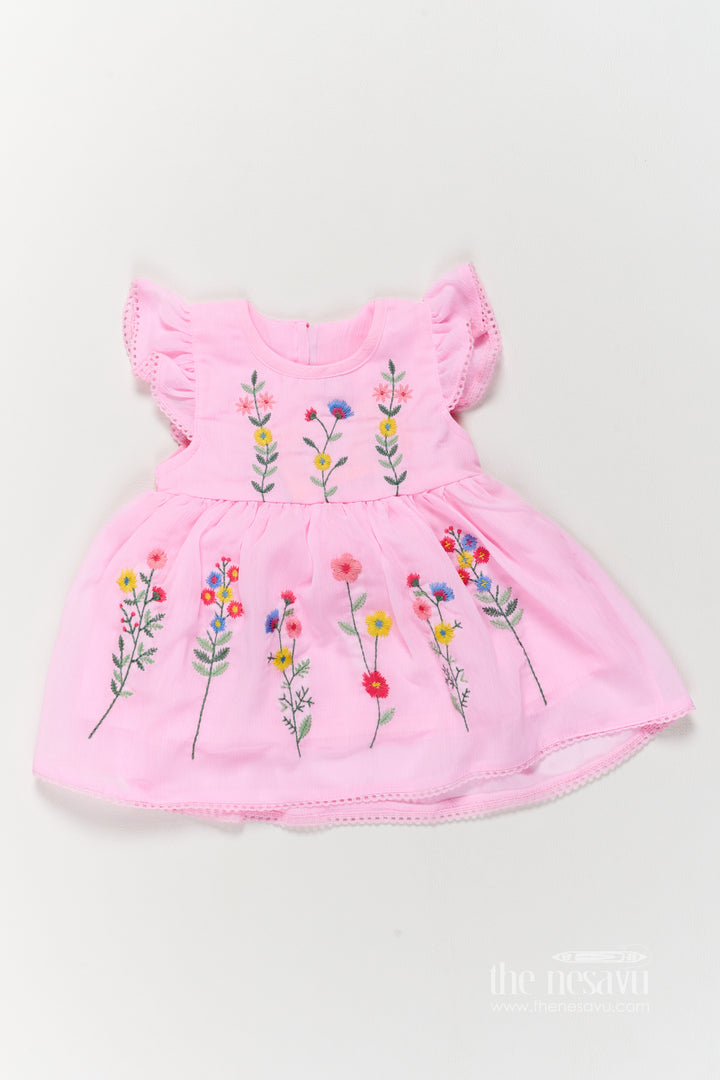 Party Frock for Girls in Pink for Celebrations and Photos