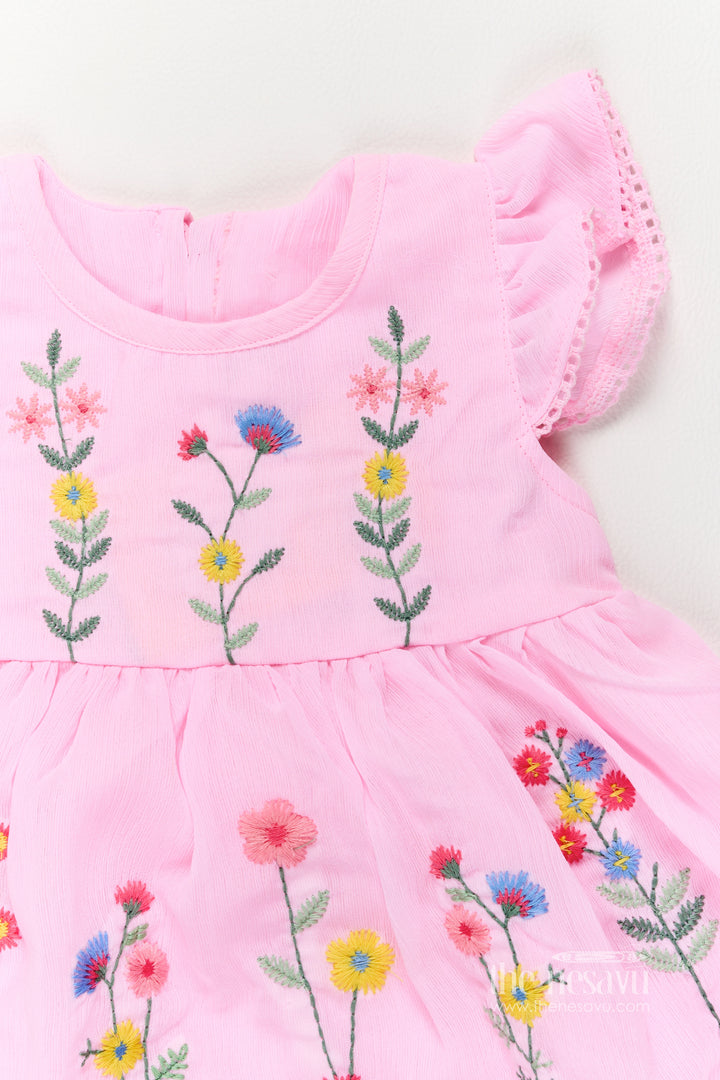 Party Frock for Girls in Pink for Celebrations and Photos