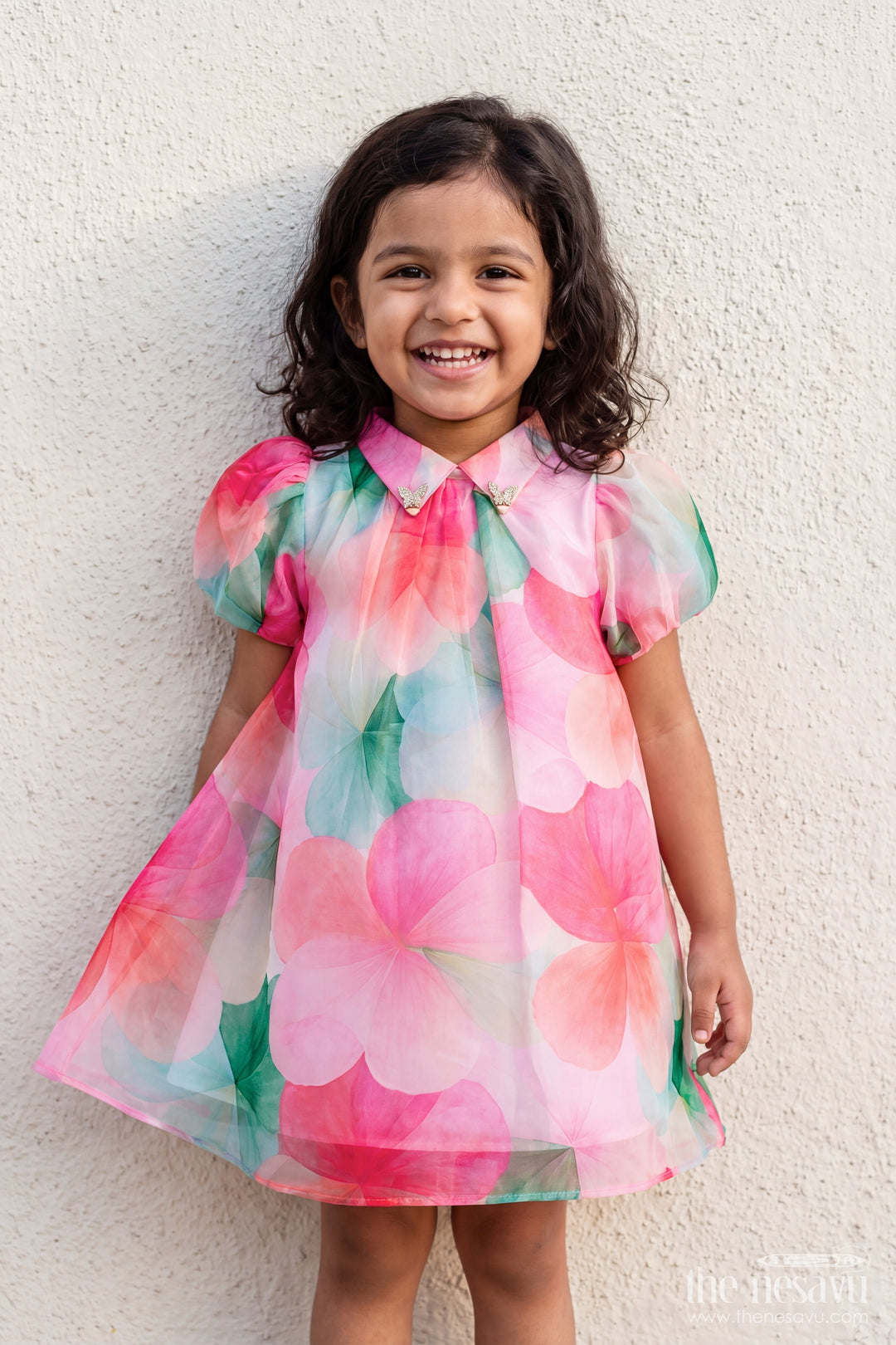 Girls Fancy Frock in Multicolor for Special Functions