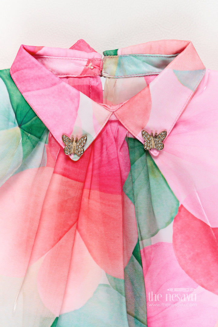 Girls Fancy Frock in Multicolor for Special Functions