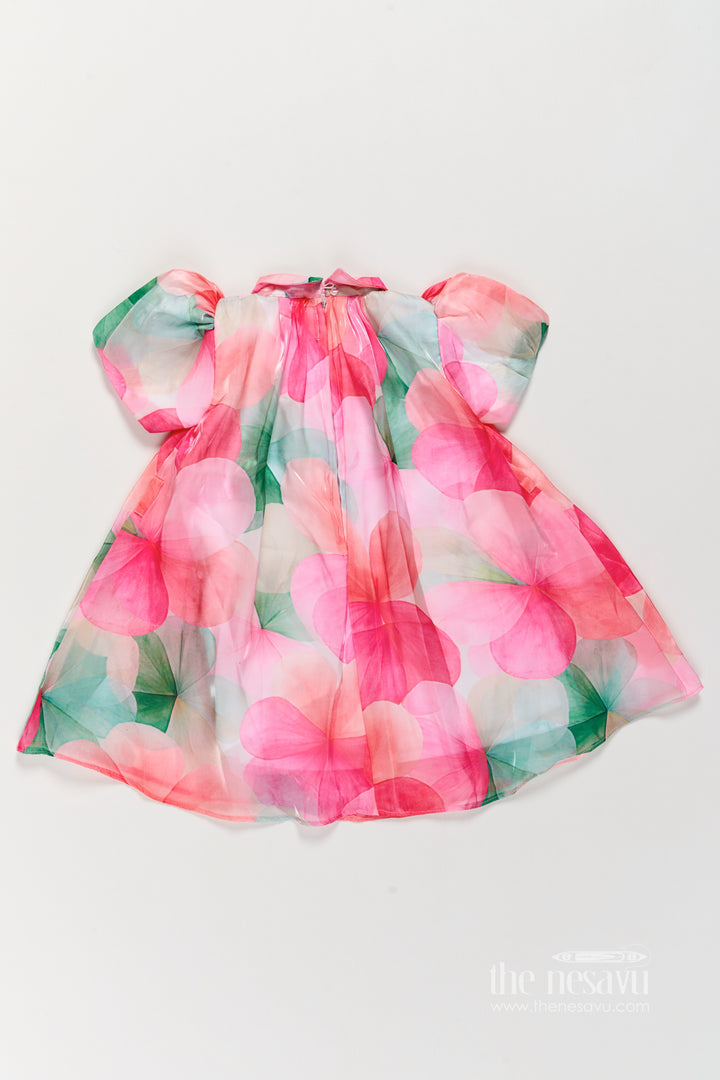 Girls Fancy Frock in Multicolor for Special Functions