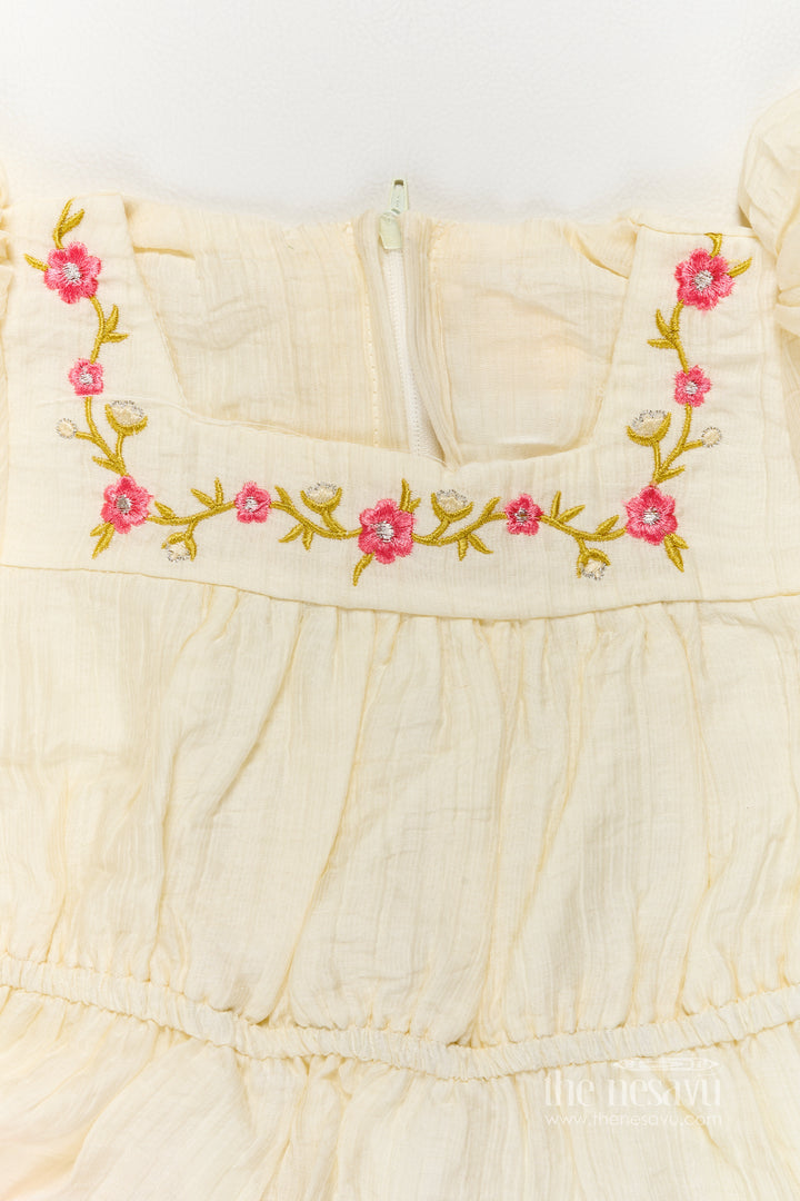 Girls Frock Dress in Multicolor for Milestone Days
