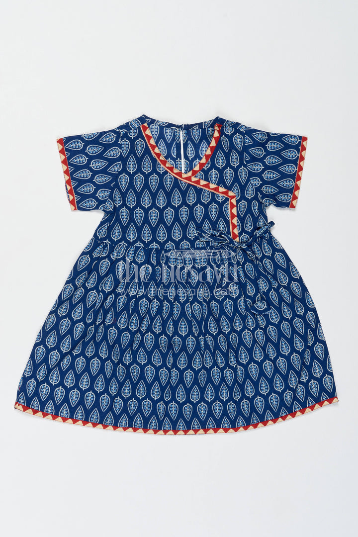 Girls Cotton Frock in Blue for Portrait Days