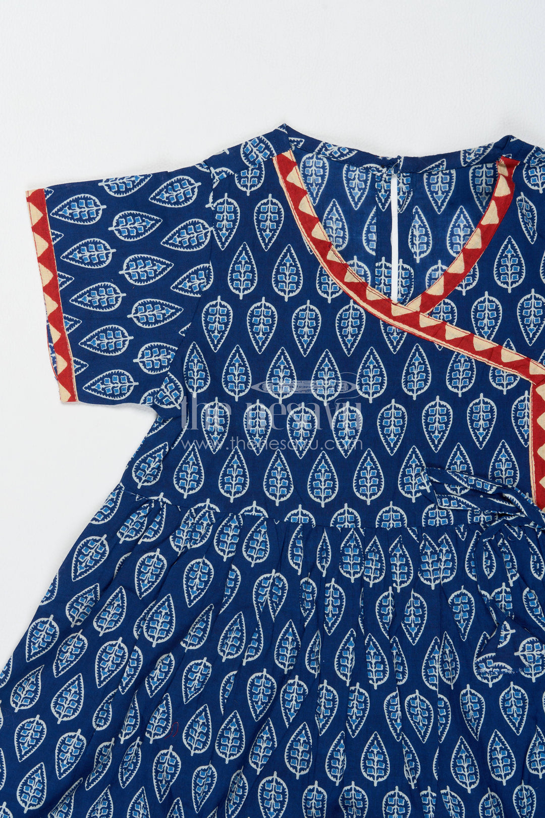 Girls Cotton Frock in Blue for Portrait Days