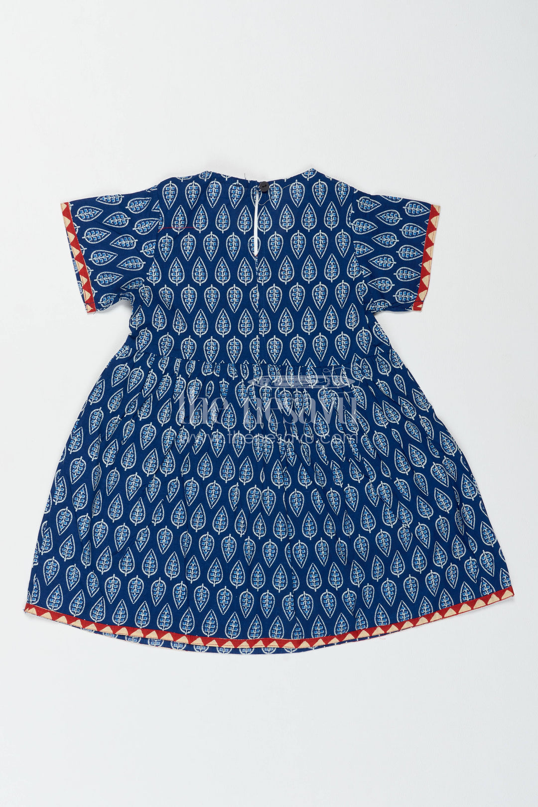Girls Cotton Frock in Blue for Portrait Days