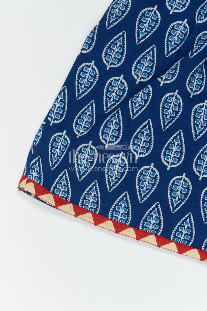 Girls Cotton Frock in Blue for Portrait Days