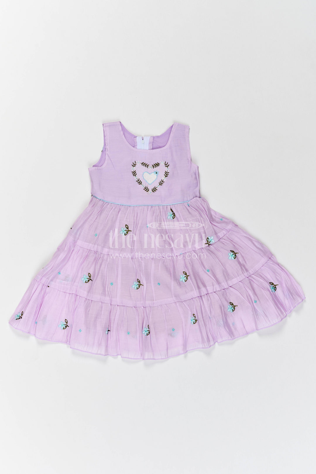 Ethnic Frock for Girls in Purple for Celebrations and Photos