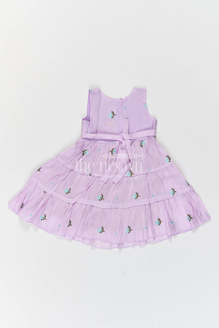 Ethnic Frock for Girls in Purple for Celebrations and Photos