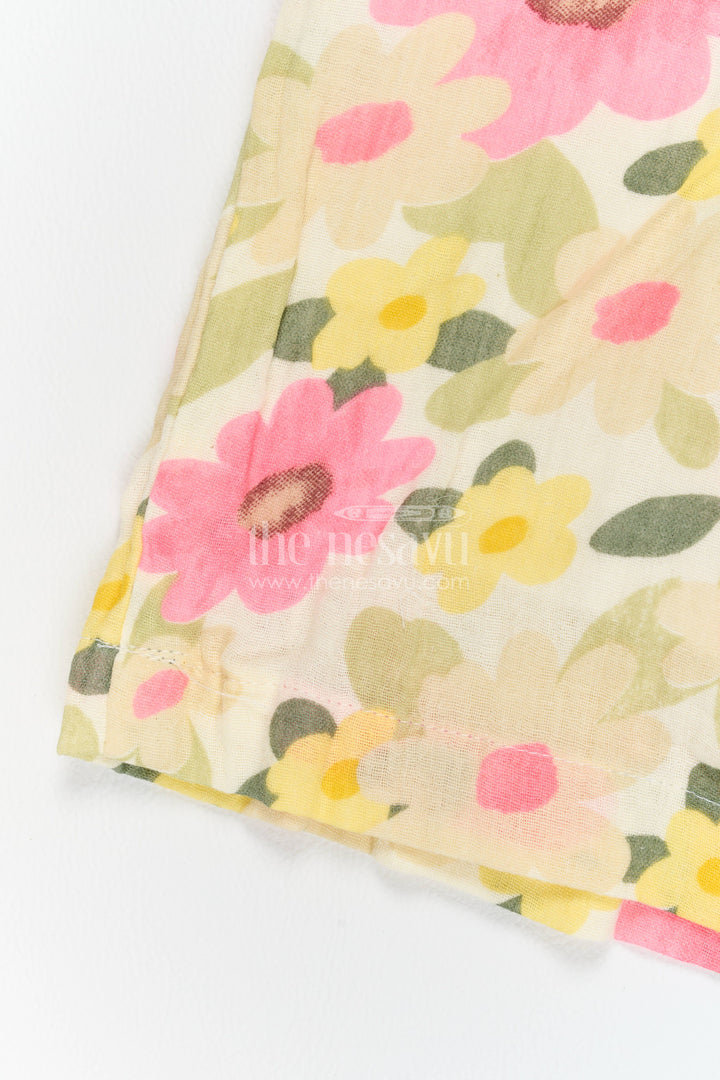 Cotton Dress for Girls in Pink with an Occasion Ready Finish