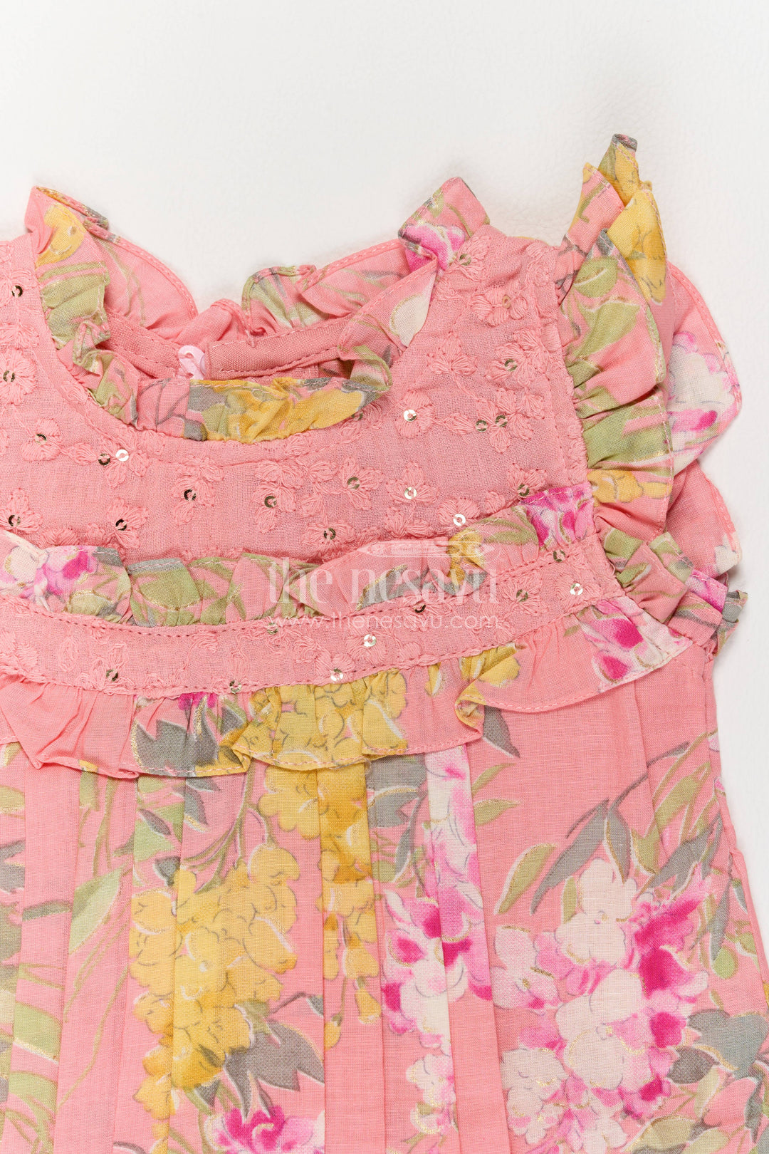 Girls Cotton Frock with Digital Print for Family Functions
