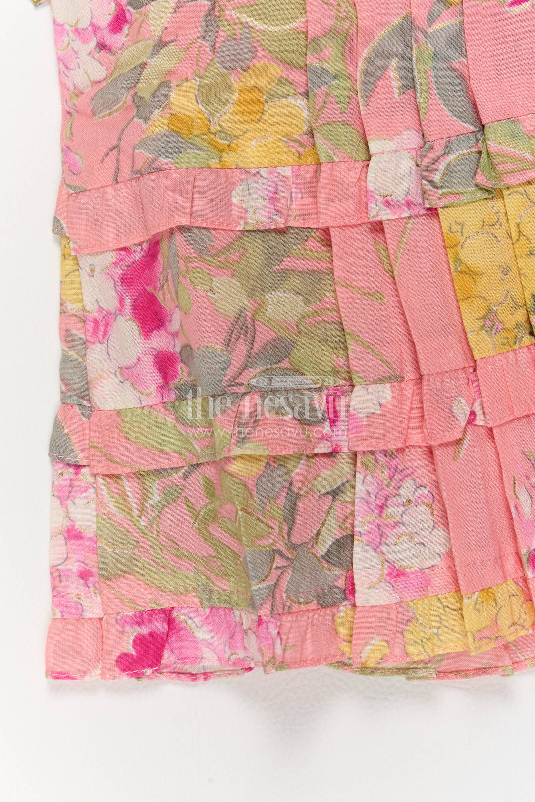 Girls Cotton Frock with Digital Print for Family Functions
