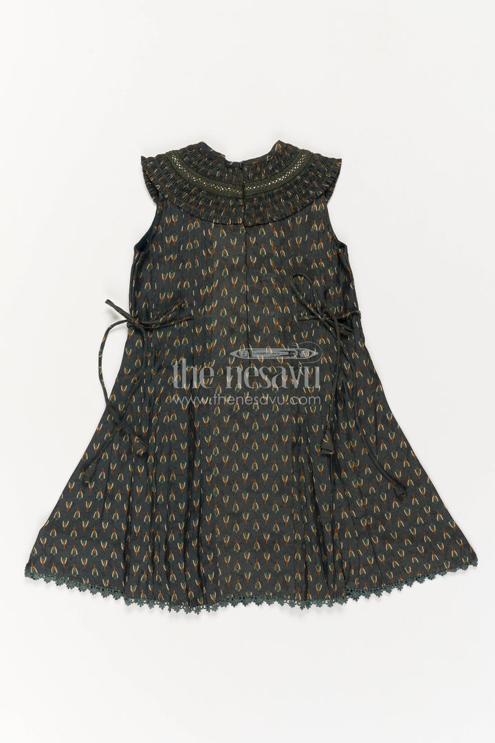 Cotton Dress for Girls with Sequin Work for Festive Occasions
