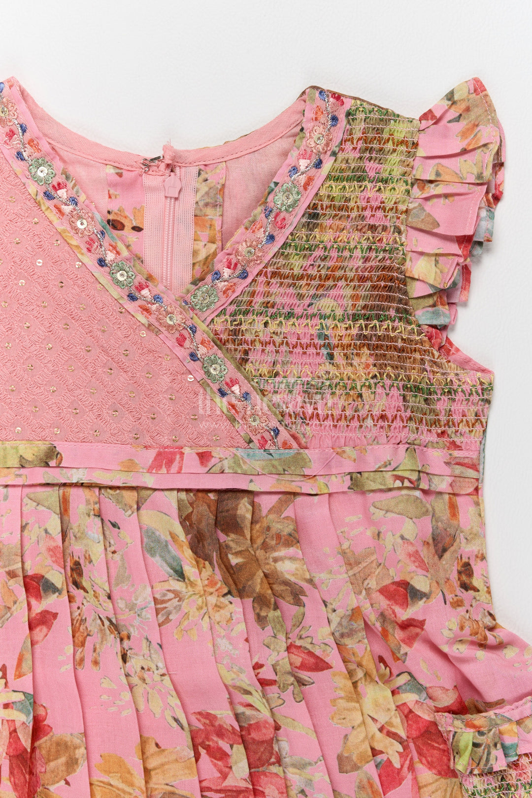 Girls Frock Dress in Peach for Joyful Occasions