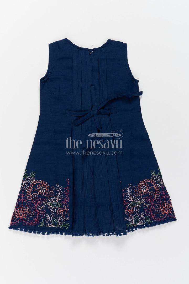 Girls Frock Dress in Blue for Milestone Days