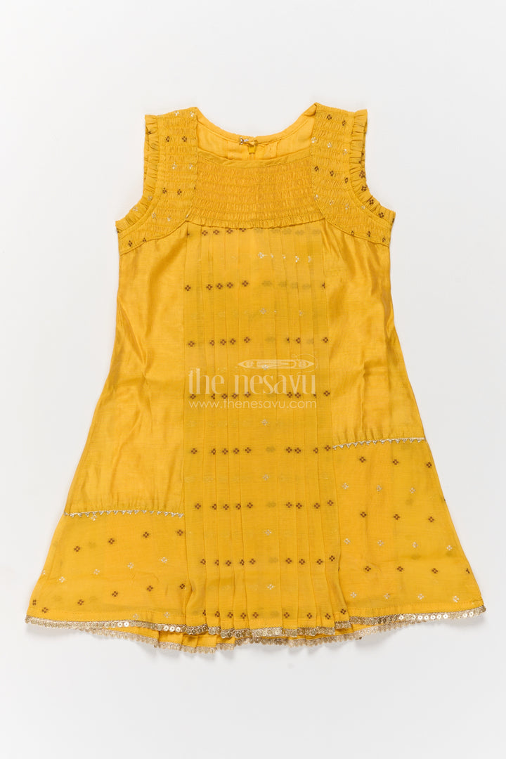 Ethnic Frock for Girls in Yellow for Joyful Occasions